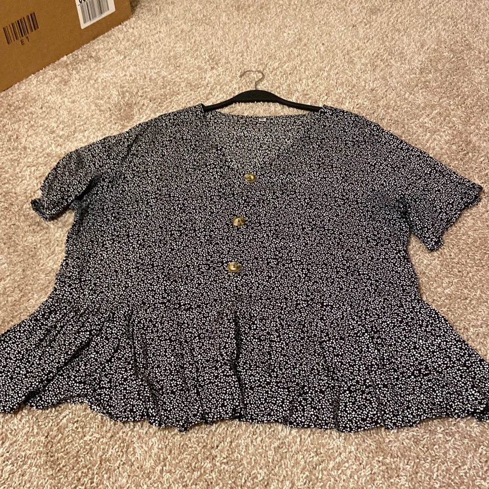 Peplum floral top
